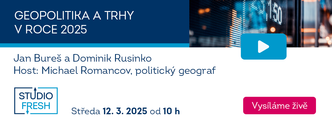 Geopolitka a trhy v roce 2025. Středa 12. 3. 2025 od 10 hodin. Vysíláme živě.