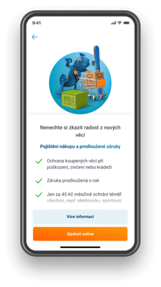 ČSOB Smart Pojištění nákupu a prodloužené záruky